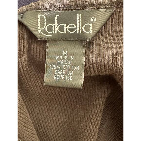 Y2K Rafaella Black Ribbed Tee , Size M
100% Cotton, Embroidered Floral Baby Tee - Picture 4 of 5